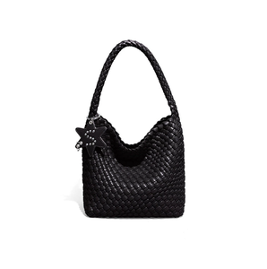 <span class=keywords><strong>Bolso</strong></span> de un solo hombro para axilas, <span class=keywords><strong>bolso</strong></span> de mujer tejido a mano a la moda, <span class=keywords><strong>bolso</strong></span> de mano tipo bandolera Simple - Product Image 2