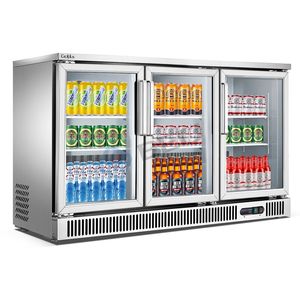 Barra trasera comercial, Enfriador de exhibición de mesa de cerveza, puerta de vidrio triple, <span class=keywords><strong>nevera</strong></span>, Enfriador de bebidas, Enfriador de barra kegorator - Product Image 2