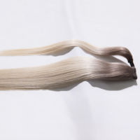 Extensions de cheveux européennes populaires, cuticules alignées, extensions de cheveux slaves intactes, queue de cheval enveloppante volumineuse pour femmes