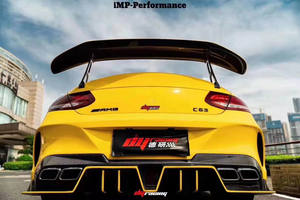 Pièces automobiles pour <span class=keywords><strong>Mercedes</strong></span> C63 coupé spoiler en fibre de carbone W205 C63 C63S becquet arrière GT de style IMP amélioré - Product Image 2