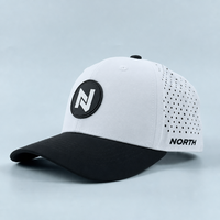 Casquette de baseball personnalisée à 5/6 panneaux, chapeau de sport de golf, chapeau en nylon avec logo perforé au laser