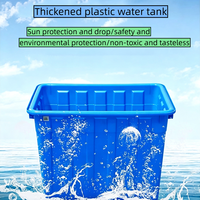 Conteneur alimentaire rectangulaire en plastique HDPE de qualité alimentaire - Léger, étanche, personnalisable, avec roues et valve de drainage pour usage agricole