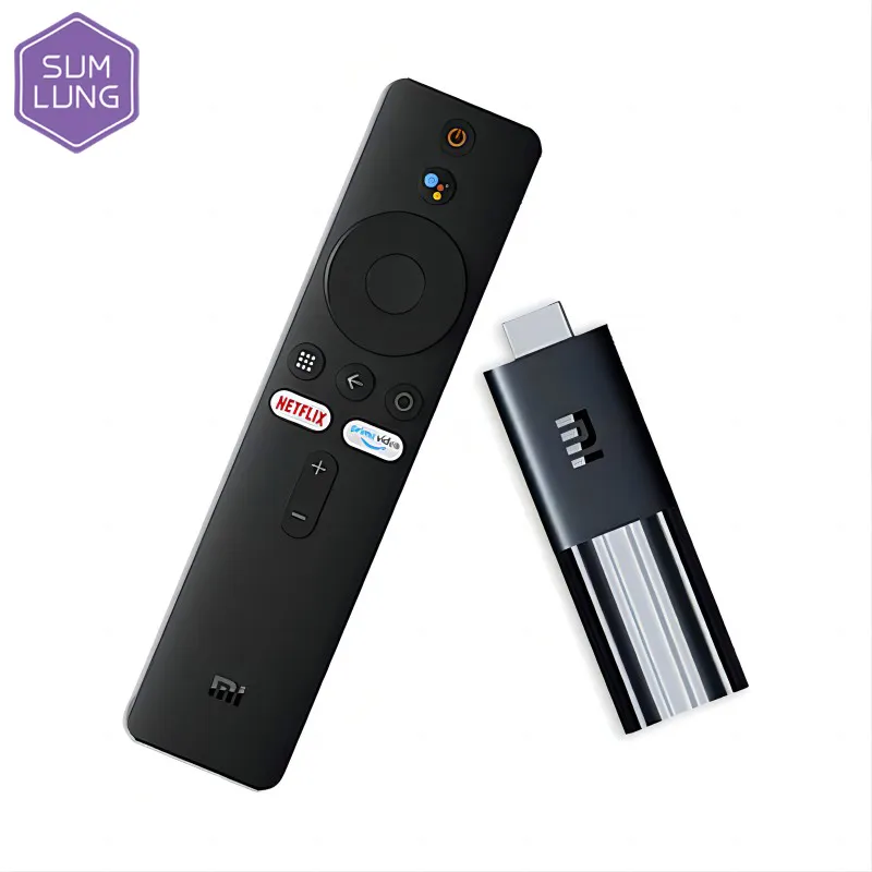 Xiaomi tv stick versão global, android tv 9.0 1gb ram 8gb rom hdr 1080p portátil mini tv dongle wifi google assistente