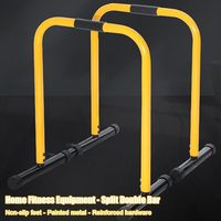 Station de dips parallèles réglable en hauteur pour stabilisation du haut du corps, équipement de gym portable pour usage domestique, capacité 300 LB, pour triceps
