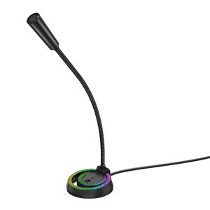 Zimhome M02U Condenser Microphone With RGB <b>Lighting</b> Gooseneck <b>Gaming</b> USB Type A Wired Cardioid Pattern - Product Image 2