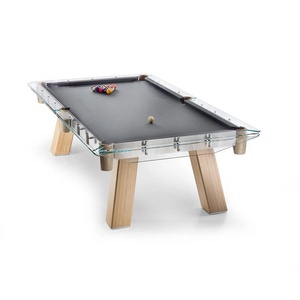 Mesa <span class=keywords><strong>de</strong></span> Billar Urbana Personalizada STELLARWA Prism, 4 Estilos <span class=keywords><strong>de</strong></span> Vidrio Templado y Madera, 7/8/9FT, Paño <span class=keywords><strong>de</strong></span> Alta Velocidad STV para Sala <span class=keywords><strong>de</strong></span> Juegos/Salón - Product Image 2