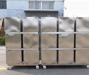 Ветеринарное оборудование: Прочная клетка для больших кошек из нержавеющей стали 304 класса люкс с кнопочной застежкой и 16 дверцами для ветеринарных клиник - Product Image 6