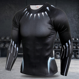 T-shirt à manches longues pour homme, de Sport, de Gym et de Fitness, sur mesure, Punisher Rashgard, nouveauté 2020 - Product Image 3