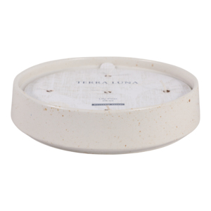 Candela Profumata in Ceramica Terra Luna, Fragranza Giglio e Pera, 25 Oz, Contenitore Riutilizzabile - Product Image 1