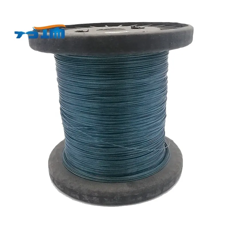 0.57 plastic coated 0.7mm cyan plastic coated steel wire rope Nylon Coated colored 1x7 stainless steel leader wire