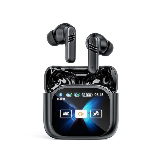 2025 New Touch Control TWS Wireless Headset Digital Display for 5.4 Long Battery Life ANC Noise Cancelling Earbuds