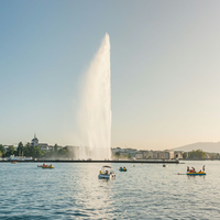 Équipement professionnel de fontaine à jet haute pression 2026, colonne d'eau verticale de 80-150 m pour Place du Lac