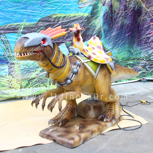 Juegos de atracciones para interiores al aire libre Token Coin Operated Animatronic <span class=keywords><strong>Trex</strong></span> Dinosaur Rides para niños Park - Product Image 5