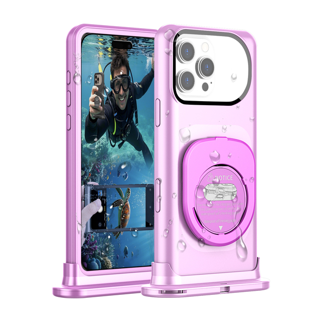 Waterproof Snorkeling Diving Photo Video Cases for iPhone 12 13 14 15 16 Pro Max Professional Underwater Phone Case