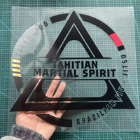 Impression de haute qualité résistant aux UV épais et durable en plastique PET PVC vinyle logo personnalisé autocollants transparents pour voiture