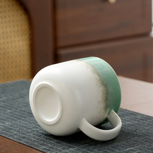 แก้วเซรามิคสำหรับลาเต้อาร์ตแบบขายส่ง ปากกว้าง สไตล์อเมริกัน แก้วกาแฟลาเต้ แก้วมัคสำหรับใช้ในบ้านและสำนักงาน - Product Image 3