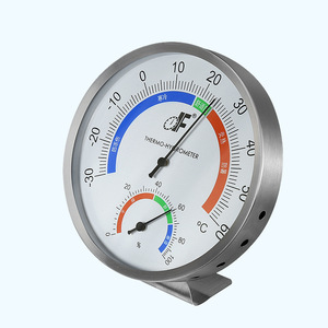 Termohigrómetro TH608 de Acero Inoxidable, Medidor de Temperatura y Humedad Interior para Oficinas, Laboratorios, Hospitales y Farmacias - Product Image 3