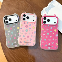 Coque de téléphone 2-en-1 en TPU et PC avec oreilles de chat mignonnes pour Mate 80 PRO MAX, couleurs Macaron, motifs personnalisés pour iPhone 17 Pro Max