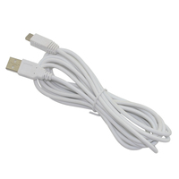 Cable de carga de alimentación USB de 3M y 10 pies para mando de Wii, controlador Wii Pad y Joypad, color blanco