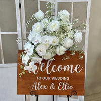 Guirlande d'arche de fleurs artificielles en soie PU souple, motif gypsophile blanc, pour décoration de mariage transfrontalière