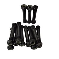 Kingpins creux et écrous de kingpin pour skateboard double rocker adulte, pièces de skateboard 52mm en acier