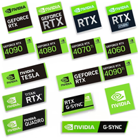 Autocollants pour Cartes Graphiques NVIDIA-RTX RTX 4090TI 4080 4070TI 4060 GEFORCEGTX RTX RADEON, Nouveaux et Originaux
