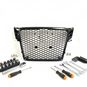 Rejilla delantera estilo RS4 S4 estilo RS4 S4 para <span class=keywords><strong>Audi</strong></span> <span class=keywords><strong>A4</strong></span> B8 B7 B9 <span class=keywords><strong>B10</strong></span> 2019 - Product Image 3