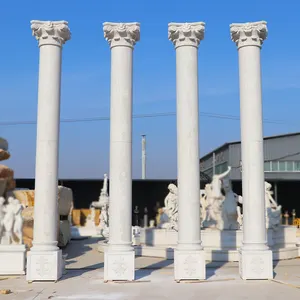 Hand geschnitzte Natur marmorsäulen Römische Säulen säule