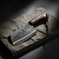 Couteau à désosser forgé à la main chinois en acier inoxydable à haute teneur en carbone, couteau de chef de cuisine, hachoir à viande, Gyuto, outil de boucher, manche en bois