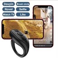 TikTok Ring Remote Control, pemutar halaman geser nirkabel ABS untuk perangkat kompatibel IOS & Android