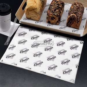 Tùy chỉnh tái sử dụng giấy da cấp thực phẩm mỡ bằng chứng giấy cho gói bánh mì kẹp thịt bơ bánh mì thực phẩm thân thiện với môi nướng bọc - Product Image 4