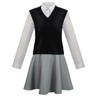 Disfraz de Cosplay de Anime Oshi No Ko, Conjunto de Disfraz de Ai Hoshino, Vestido Lolita, Uniforme Escolar, Peluca de Poliéster, Disfraz de Halloween para Mujer