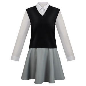 Costume <span class=keywords><strong>Cosplay</strong></span> Anime Oshi No Ko Ai Hoshino Set Completo Abito Lolita Uniforme Scolastica Parrucca in Poliestere Costume da Donna per Halloween - Product Image 6