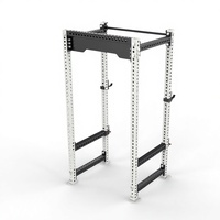 Rack de Squat Unisexe à Cadre Complet en Acier, Machine de Musculation Commerciale pour le Renforcement Corporel, Entraîneur Fonctionnel en Métal pour les Bras Liva