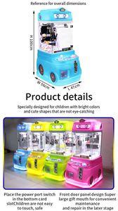 NINIX Mall Machine à grue à monnayeur pour mini-poupées, personnalisable, prise US 110V/220V, pour centres d'amusement, appareil de jeu à prix gagnant - Product Image 3