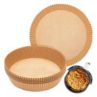 Papier sulfurisé jetable écologique et biodégradable pour friteuse à air, qualité alimentaire, antiadhésif, résistant à l'huile et à la chaleur