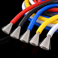 Câble d'alimentation électrique isolé en silicone ultra souple et hautement flexible pour applications de batterie et électroniques, fil de silicone 10 AWG