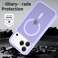 Coque de protection givrée antichoc magnétique pour iPhone 17 16 15 14 13 Pro Max avec bouton de contrôle de l'appareil photo Fundas iPhone