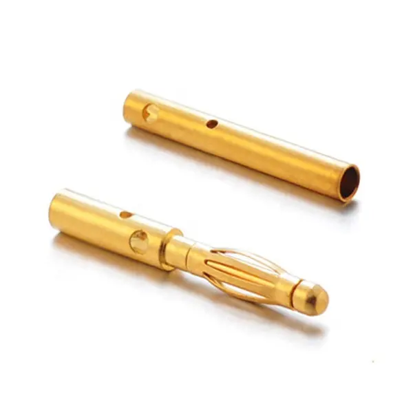 2mm 2.5mm 3mm 3.5mm mini banana plug gold plated brass bullet banana connector for PCB board