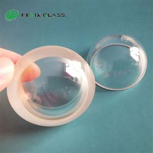 Verre de protection FELIX en quartz/borosilicate, forme hémisphérique, lentille en verre en forme de dôme - Product Image 5