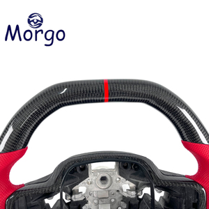 Accessoires intérieurs de voiture personnalisés, volant sport en fibre de carbone adapté à Ford Raptor F150 SVT <span class=keywords><strong>RAP</strong></span> F250 F350 - Product Image 2