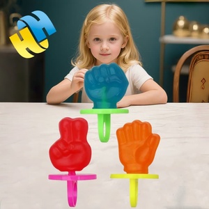 Dulces al por mayor Halal, piruletas duras mixtas de frutas con juego de adivinanzas de papel, tijera y piedra, caja de lápiz labial, caramelos multicolor para niños - Product Image 4