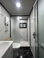 Conteneur préfabriqué extensible anti-rouille, galvanisé à chaud, respirant, 30 pieds, 40 pieds, 2 à 5 chambres, bureau portable, villa