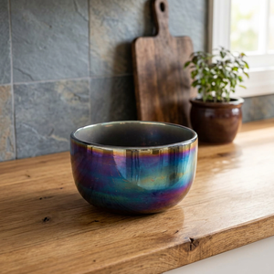 Bol porte-bougie en céramique émaillée arc-en-ciel, décoration de Noël pour la maison, boîte décorative, bol à thé, centre de table - Product Image 3