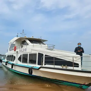 Fire/rescue Yacht CE/BV/ABS perahu sertifikat dengan mesin tempel/Inboard perahu pancing mewah warna dapat disesuaikan