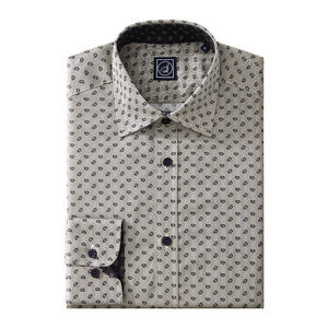 Chemise décontractée élégante pour homme, simple boutonnage, popeline 100 % coton, imprimé numérique écologique, idéale pour les activités de plein air et les voyages - Product Image 4
