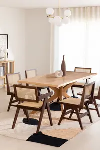 Cadeira em estilo nórdico, cadeira moderna de estilo nórdico para jantar, cadeira em rattan, assento traseiro, ash, cadeira de madeira, barra, restaurante, vintage