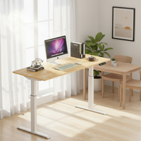 [En gros] Bureau de travail électrique moderne réglable en hauteur pour la maison - Bureau informatique en bois massif pour SOHO et télétravail