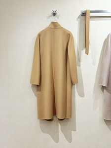 Abrigo de Cachemira de Doble Cara Estilo Max Lilia para Mujer, Chaqueta Tipo Bata de Longitud Media Inspirada en Max <span class=keywords><strong>Mara</strong></span>, Mezcla de Lana, Corte Petite - Product Image 3