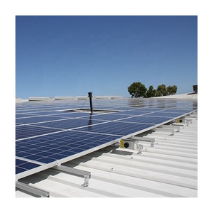 Vente en gros 12 $/KW Rayonnage solaire en L monté sur le toit <span class=keywords><strong>pour</strong></span> toits en métal Toiture en métal en L pieds <span class=keywords><strong>Support</strong></span> de panneau photovoltaïque - Product Image 6